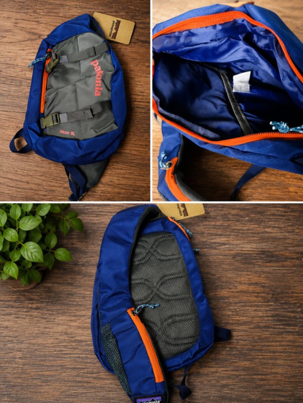 Patagonia Atom 8L Blue Gray and Orange Trim - Picture 2 of 2